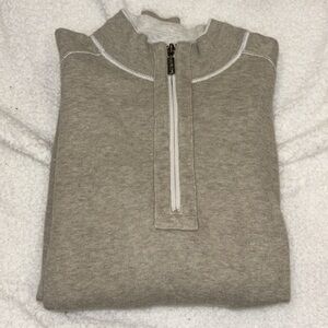 Tommy Bahama Beige Reversible Half Zip